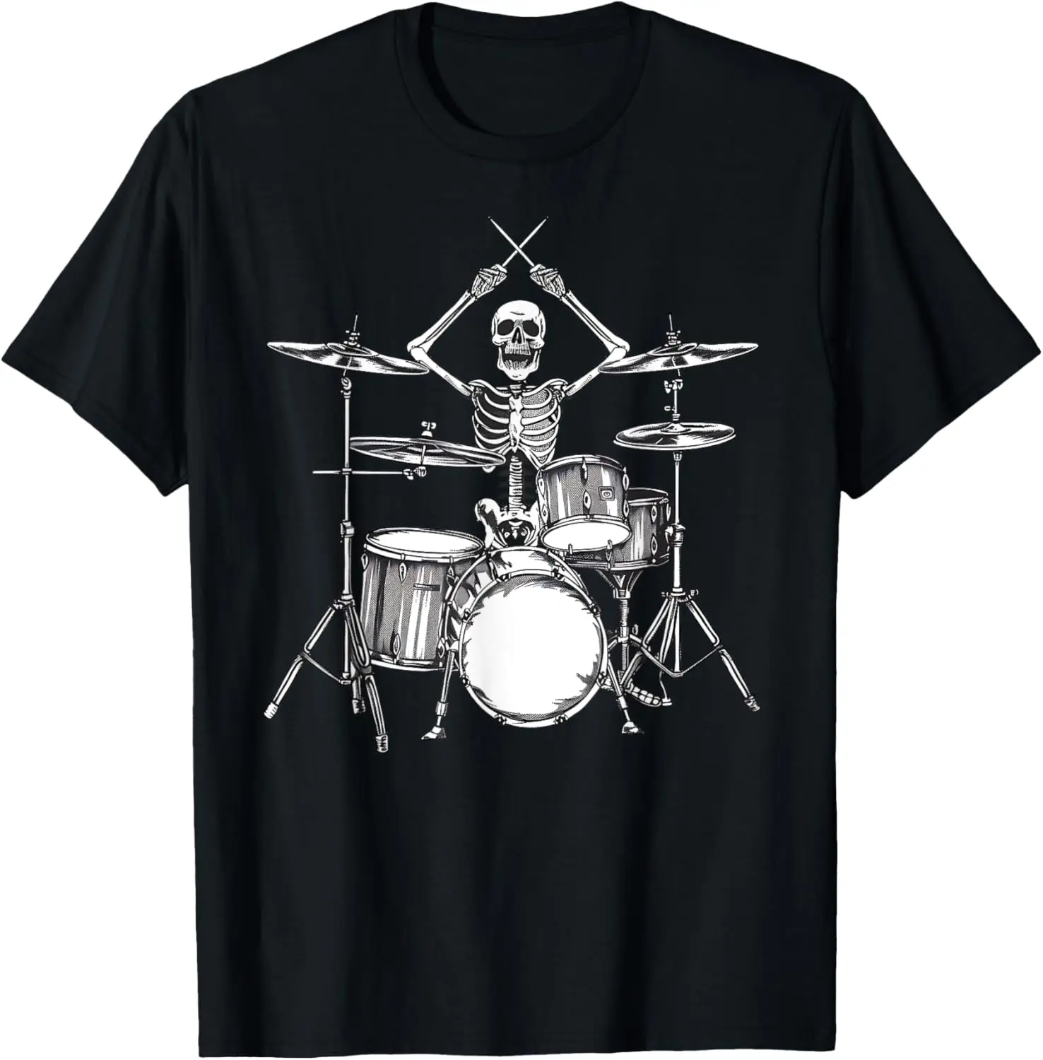 

Skeleton Percussionist Drummer Halloween Rock & Roll Music T-Shirt
