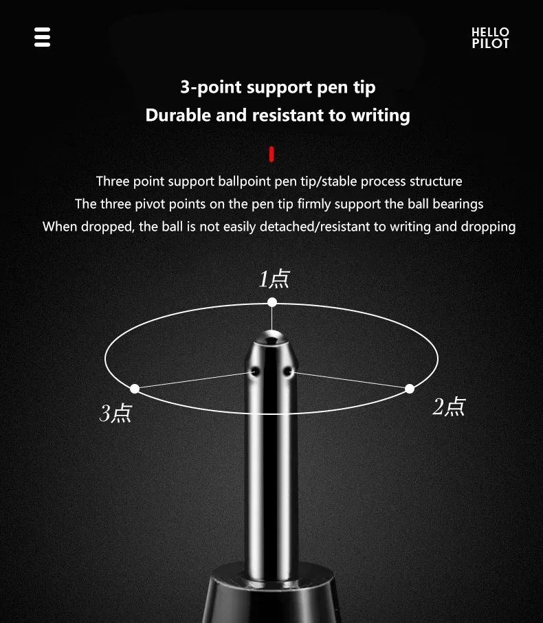 1 Stück Japan Pilot Gelstift P500/P700 zum Schreiben von Prüfungen 0,5/0,7 mm Signature Direct Liquid Große Kapazität Schulbürobedarf – Detail 2