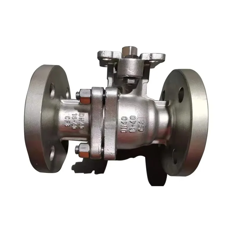 DN50 2 inch wcb cast steel api flange end two-way ball valve 38