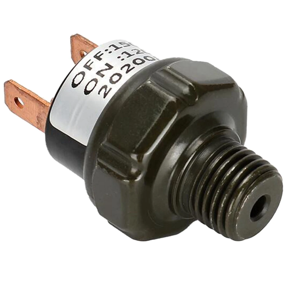 120-150PSI Air Pressure Switch Tank Mount Thread 1/4 inch NPT 12V/24V for Train Horn Air Horns