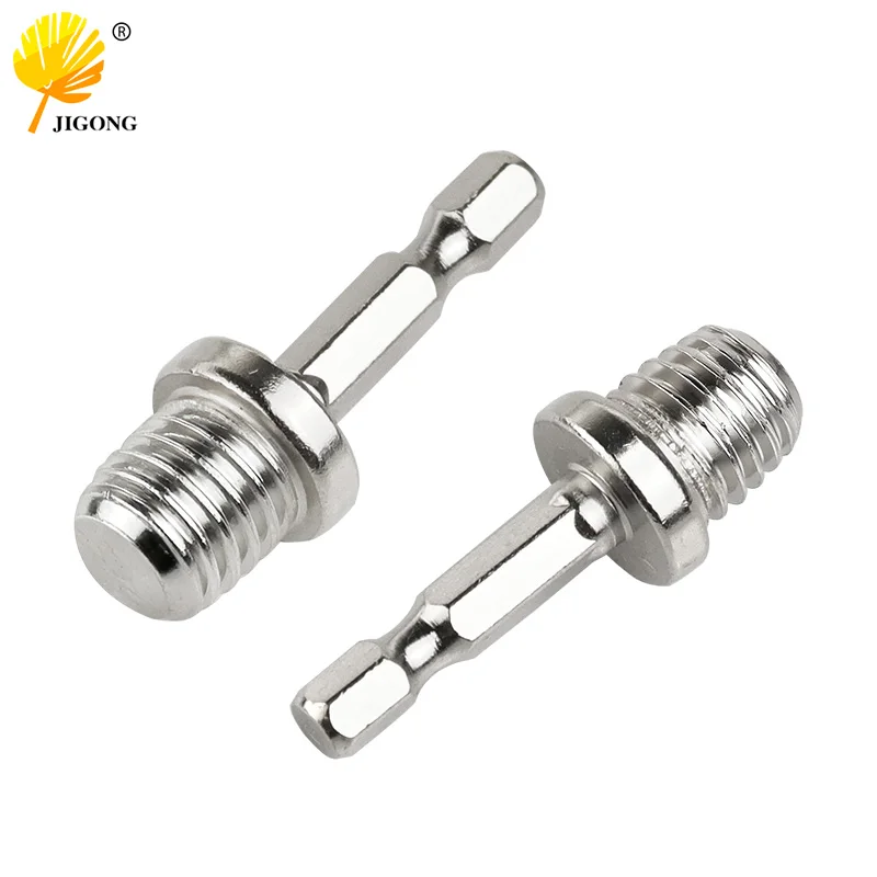 1/4 Hex Shank Drill Adapter M14 Screw Thread Connecting Rod  Angle Mill Handle Polishing Grinder Electric Tools Accessories