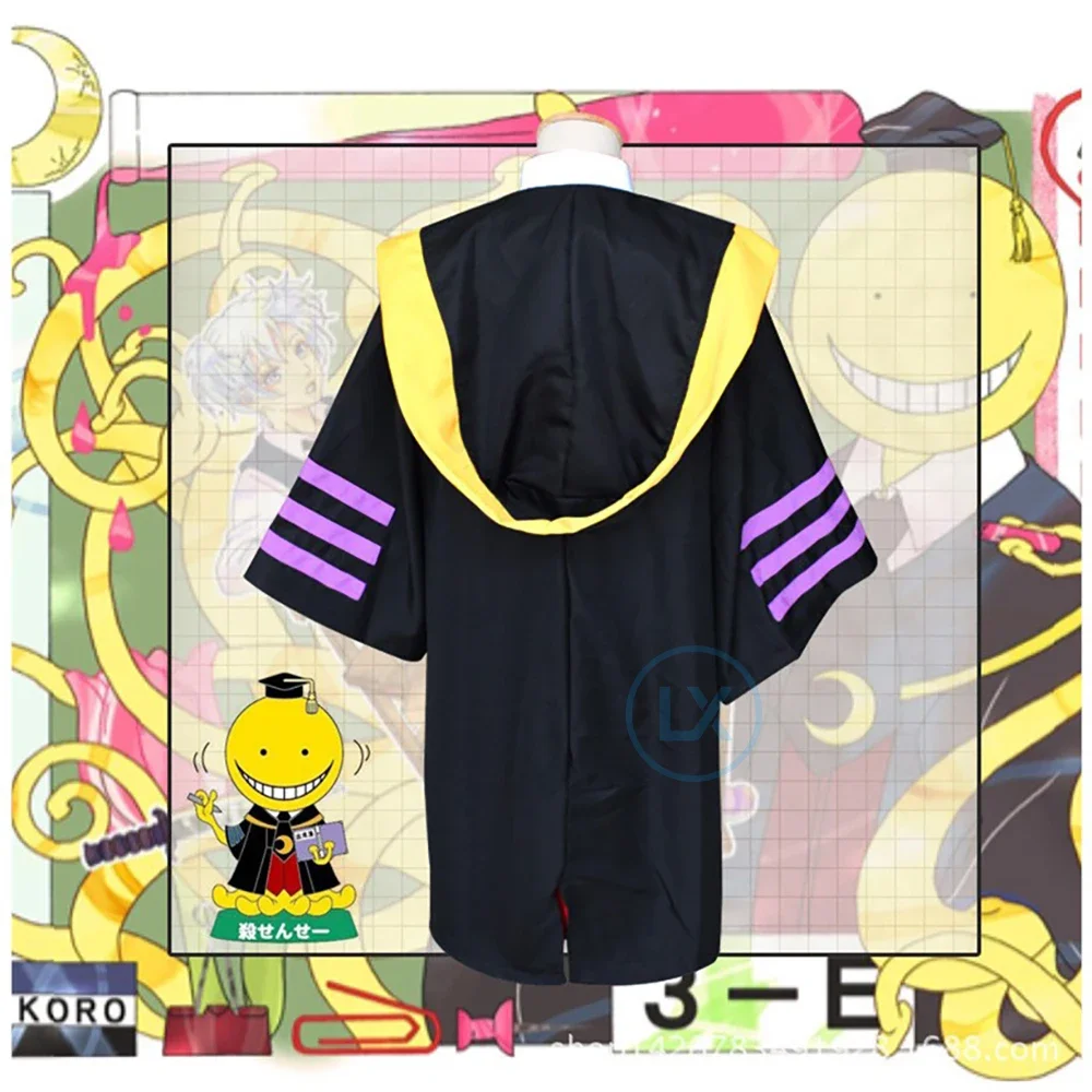 Assassination Classroom Cosplay Costumes Koro Sensei Costume Uniforms Halloween Party Anime Game Ansatsu Kyoushitsu Mask Gift