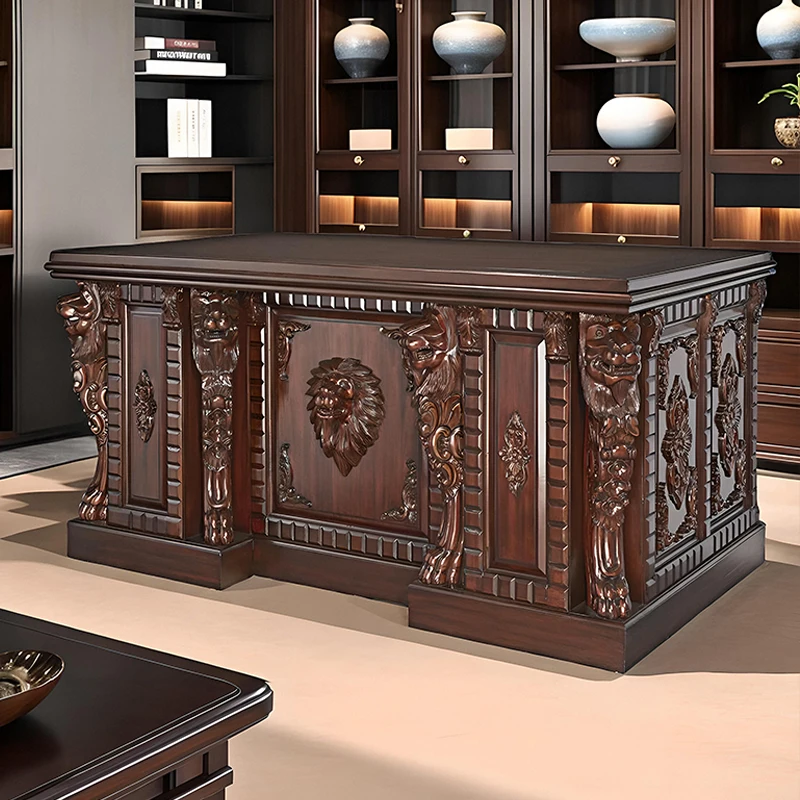 Disegno Design Scrivania direzionale Toscano Lord Raffles Lion