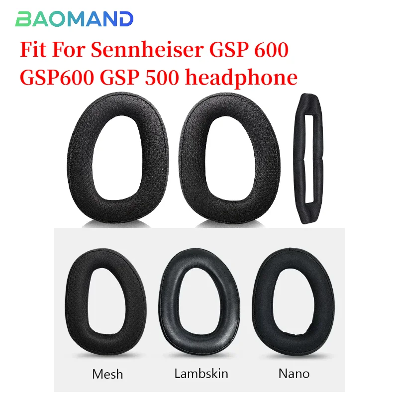 

Ear pads for Sennheiser GSP 600 GSP600 GSP 500 Replacement Earpads Memory Covers Sponge Soft