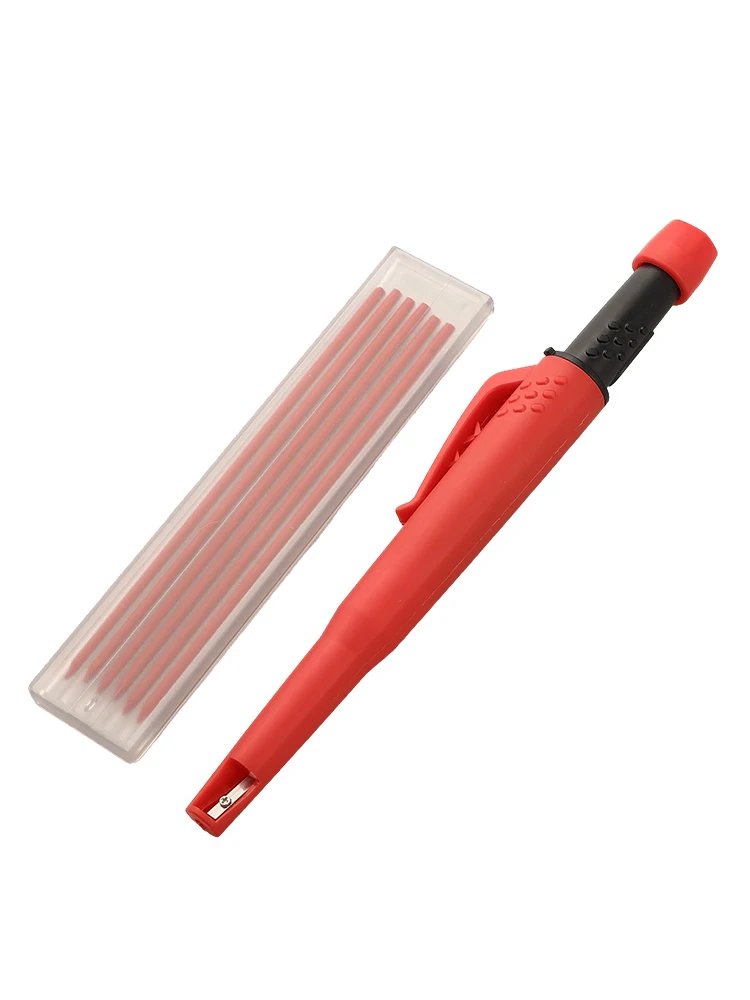 Portable Mechanical Pencil for Carpentry and Architecture Features Built in Sharpener and Multiple Refill Options