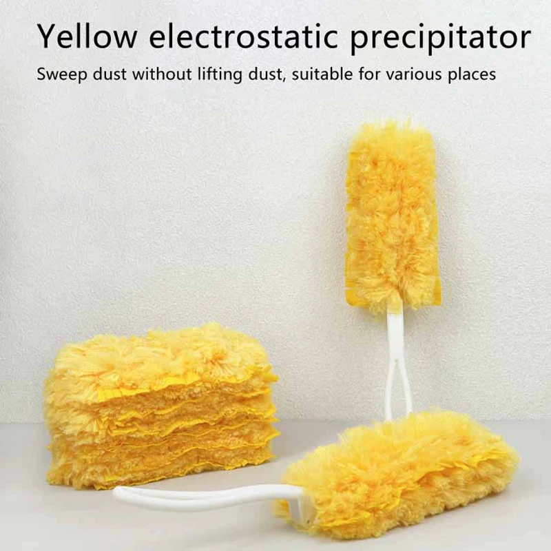 Double Sided 360 ° Electrostatic Duster Retractable For Cleaning Dust Spider Web Disposable Precipitator Head Replace Parts
