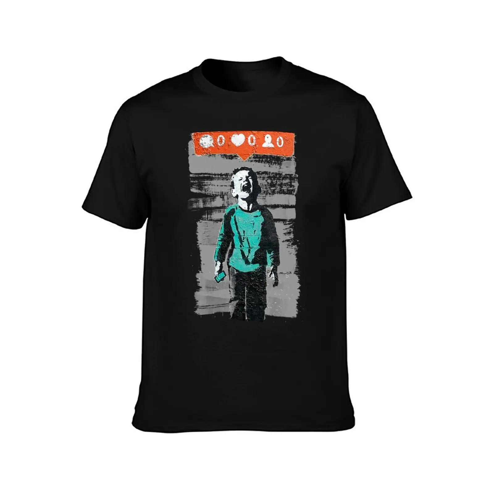 Bansky Crying Like T-Shirt men t shirt cotton 100% T-Shirt