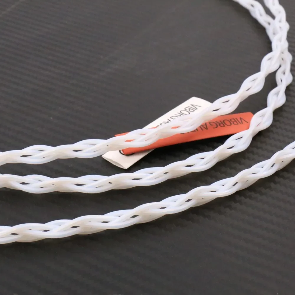 كابل HiFi بطول واحد من الفضة النقية الصلبة، كابل Litz مقاس 0.4 مم 4 أسلاك لكابل RCA الصوتي