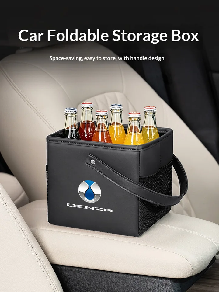 Car Trash Car Trunk Leather Folding Interior Storage Bag For Denza