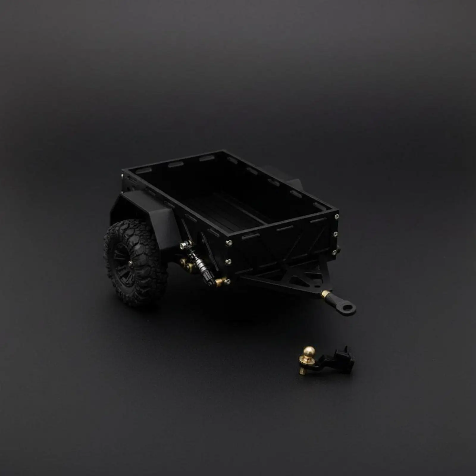 RC Utility Trailer No Damage Install Miniature Tow Trailer Simulation