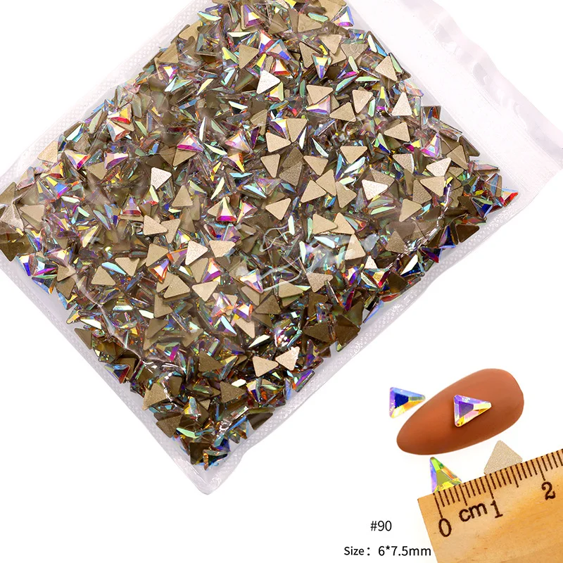 VDD 81-118 Großhandel 1440 Stück Glasrhinestones Kristall AB Flache Rückseite Glänzende Strass-Steine für DIY-Handwerk Nagelkunst-Zubehör – Detail 16