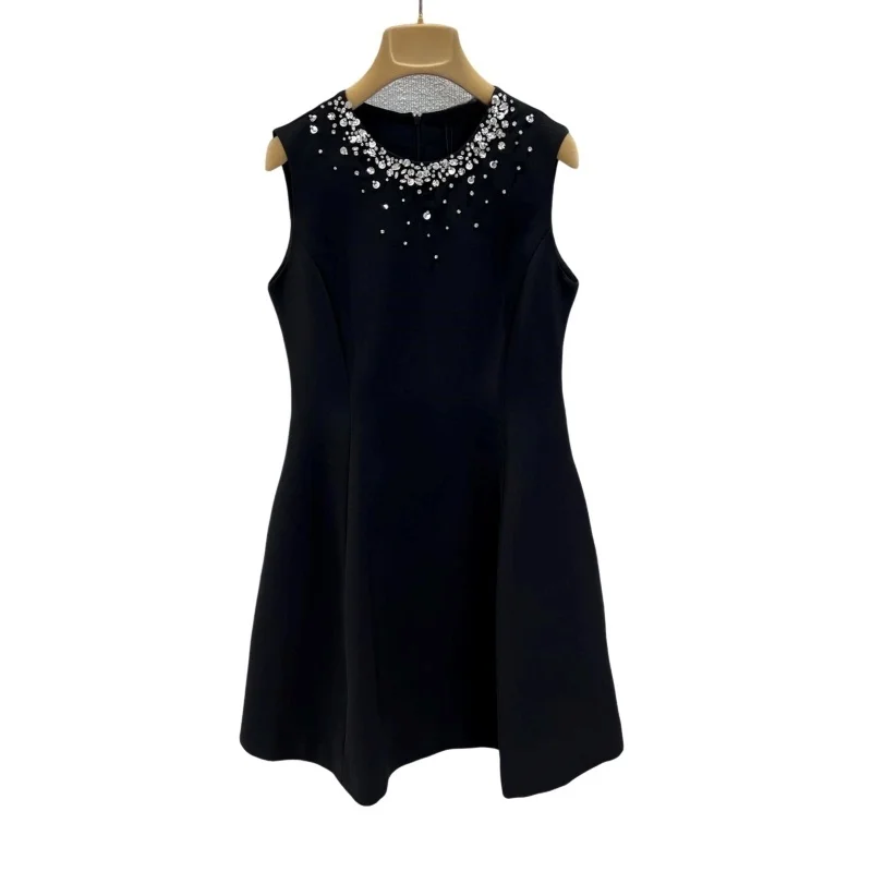

Sequined High Street Comfort Trend Elegant High-Quality Vintage Cashmere Dress – Comfortable for Summer AF2007