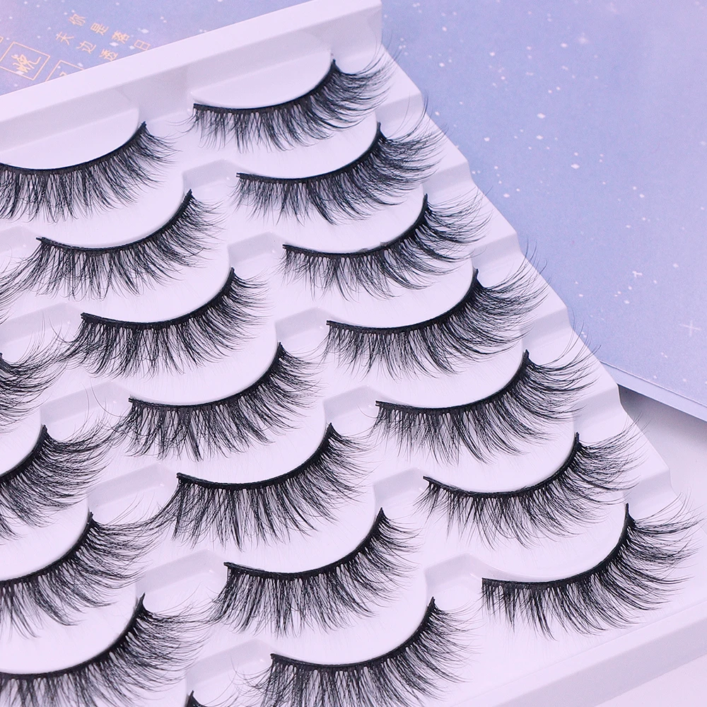 AYRMILLA Natural False Eyelashes 5/10/14Pairs Dramatic 3D Mink Lashes Thick Fake Eyelash Extension Faux Cils Makeup maquiagem