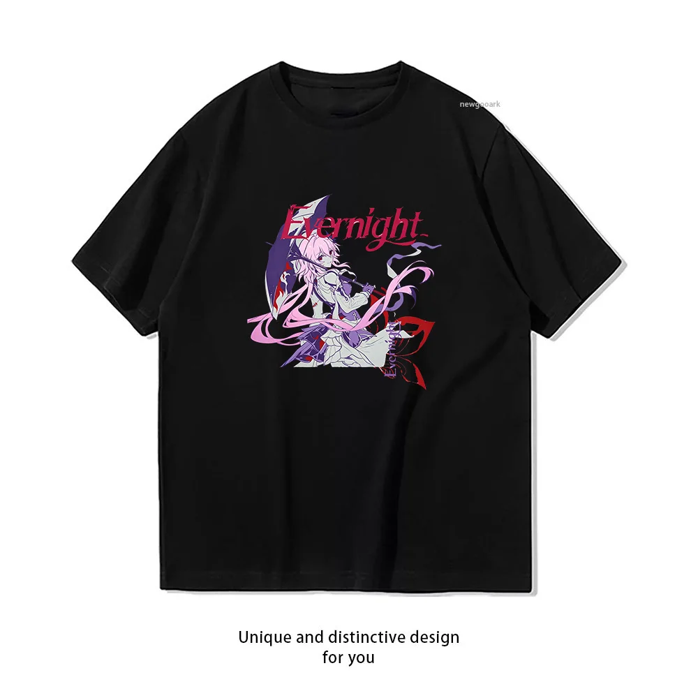 Evernight March 7 Vintage Aesthetic Honkai Star Rail Manga Shirt Summer Woman Man Casual Breathable Printed T-shirt O-neck Tops