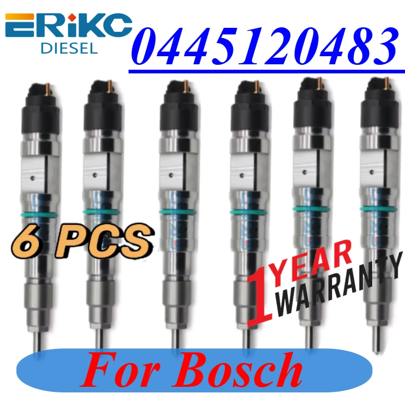 

6PC 0445120483 CR Diesel Injector 0 445 120 483 Engine Pump Assy 0445 120 483
