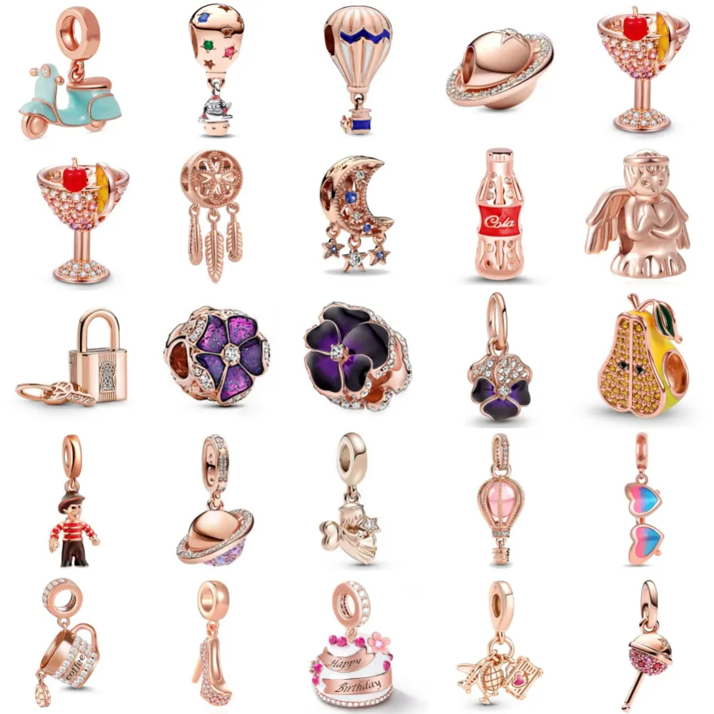 

Новый кулон «Ловец снов» из стерлингового серебра 925 пробы, позолоченный 18 карат, подвеска «Ловец снов», цепочка ley 925, подходит для оригинального браслета, ювелирные изделия своими руками