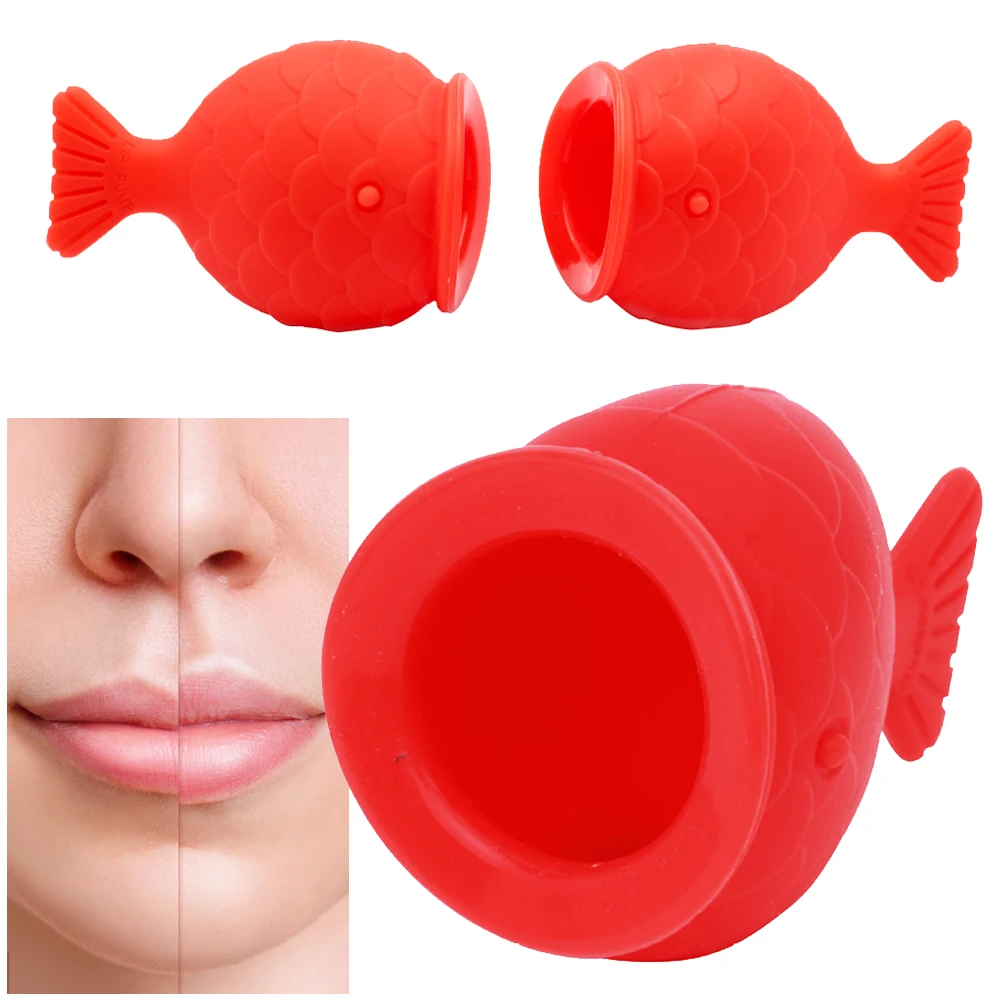 Lip Plumper Fish Shape Lip Enhancer Makes Your Lip Looks More Full Natural Pout Mouth Tool Soft Silicone Pout Lips Enhancer