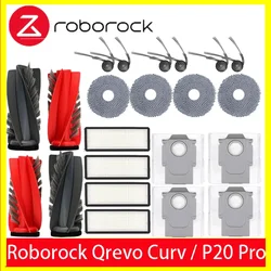 Roborock Qrevo Curv /P20 pro Robot Vacuum Cleaner Accessories Main Roller Side Brush Hepa Filter Mop Dust Bag Parts Replacement