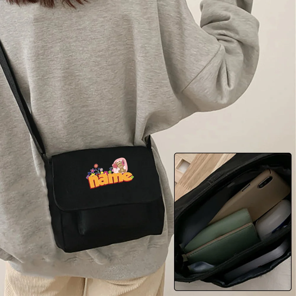 Personalized Customization Name Fashion Crossbody Bag Casual Handbag Lightweight Storage Bag Customized Product