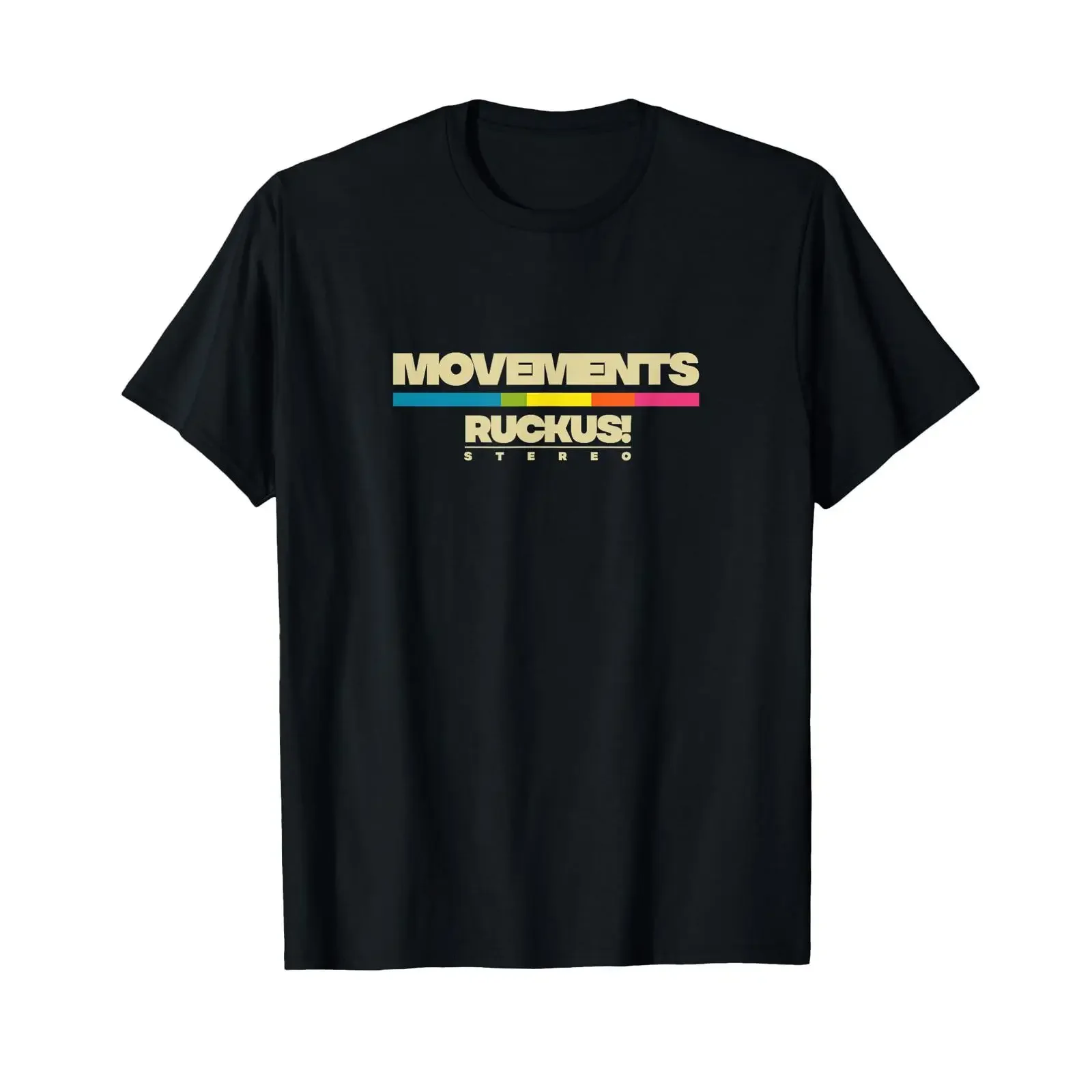 Movements RUCKUS Stereo T Shirt vintage Washed Slightly graphic Unisex Stylish Breathable Casual streetwear Stretched