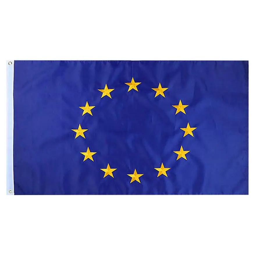 Large European Union EU Flag 90x150cm Euro Flag of Europe super-polyester emblem of the Council of Europe