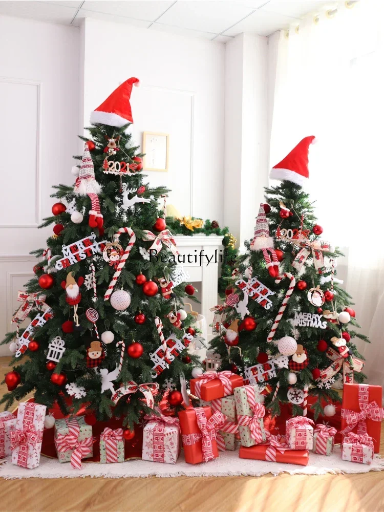 Christmas tree household large ornaments decoration package holiday dress up scene layout simulation