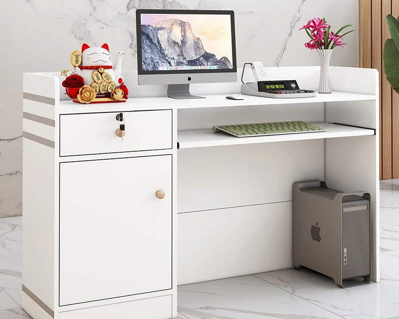 

Checkout page Shop Small counter Bar Modern simple front desk Reception desk Hotel Beauty salon Cashier table