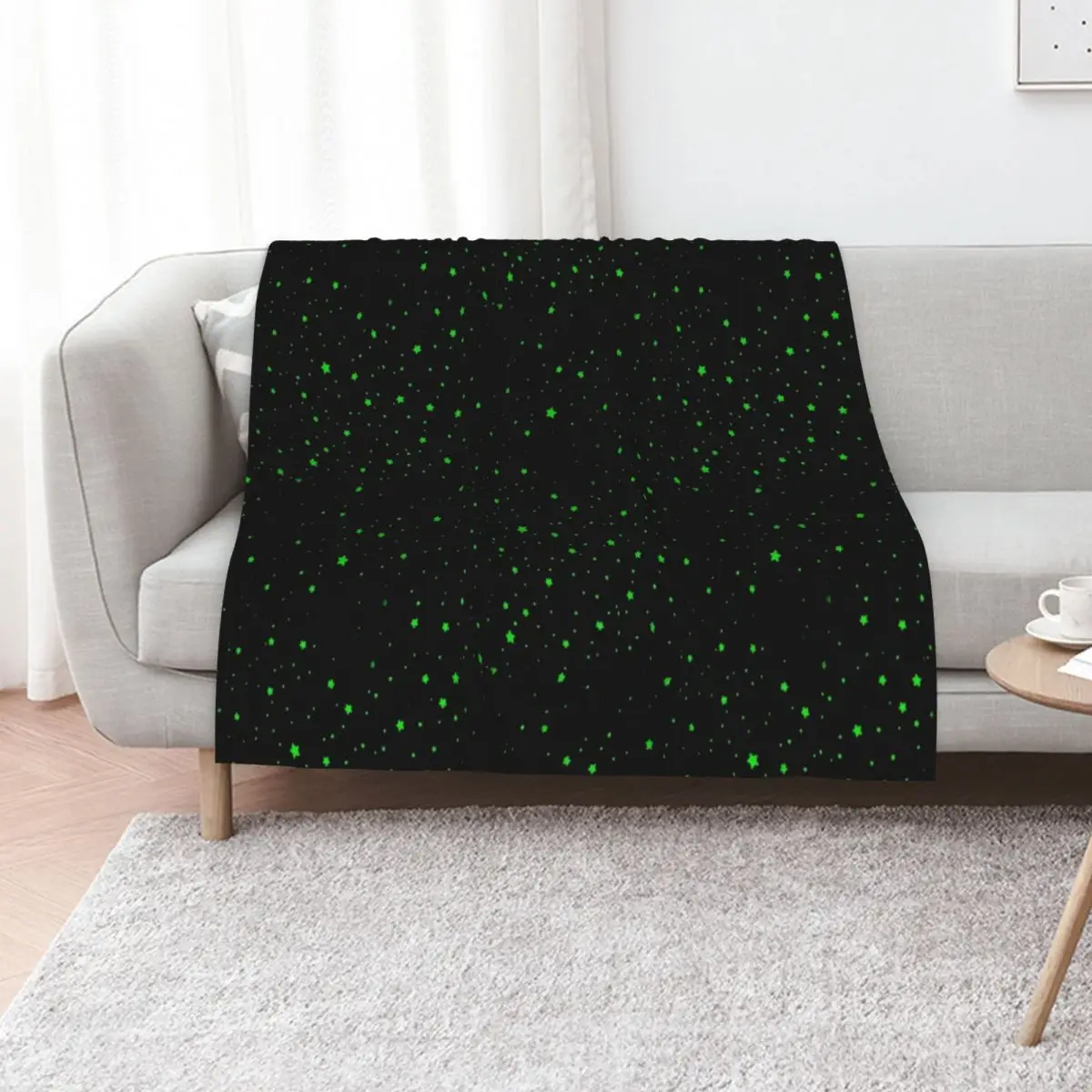 

neon green glowing stars on ceiling Throw Blanket Stuffeds Plush for sofa Loose Blankets