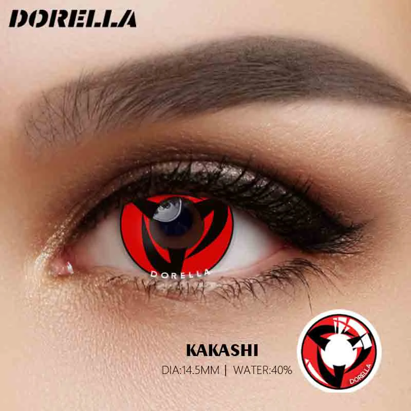 Lentilles de Contact colorées D\'ORELLA pour les yeux Cosplay Anime annuel cosmétiques lentilles de Contact Halloween lentilles de Contact maquillage