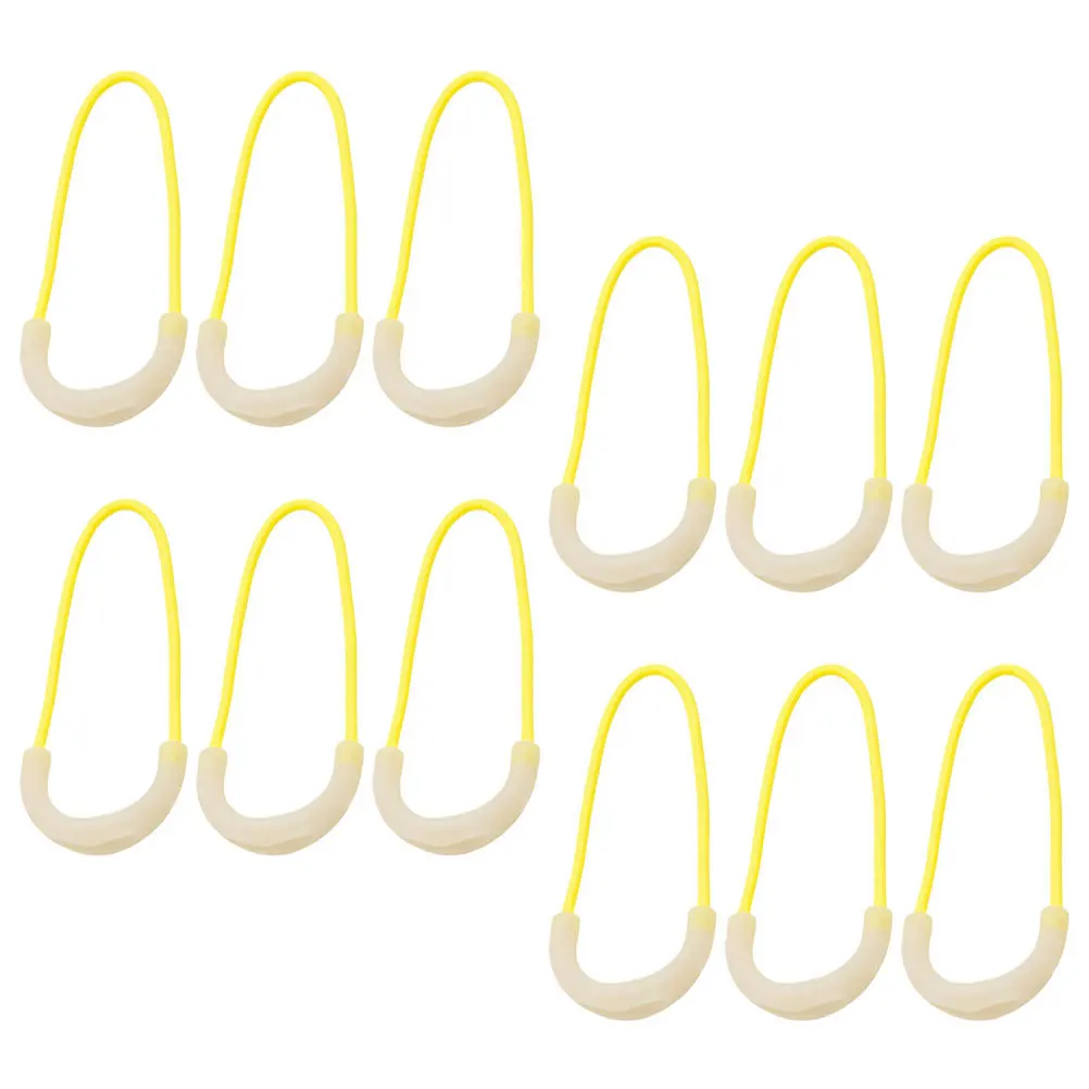 

12pcs Tent Stake Ropes Zipper Pullers Tpu Durable Replacement For Camping Hiking Backpacks Clothing Bags Diy Projects