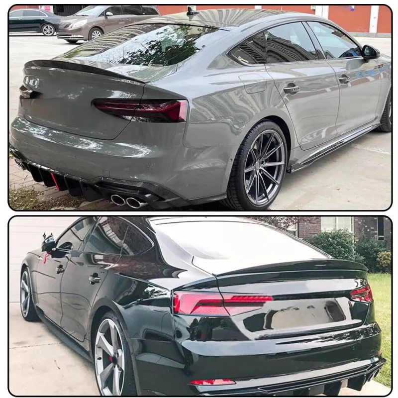Accessories Premium Car AccessoriesCar A5 Sedan S5 Real Carbon Fiber Trunk Spoiler Rear Bumper Wing Body Kit Durable 5