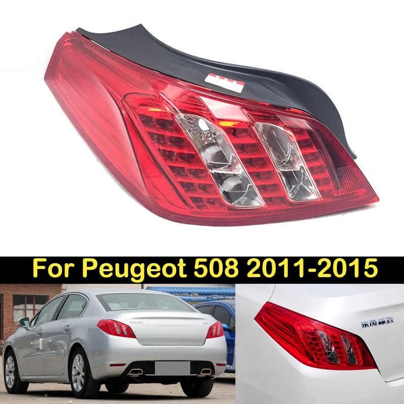 DECHO Taillight For Peugeot 508 2011 2012 2013 2014 2015 Brake Light Rear bumper Taillights taillamps tail light