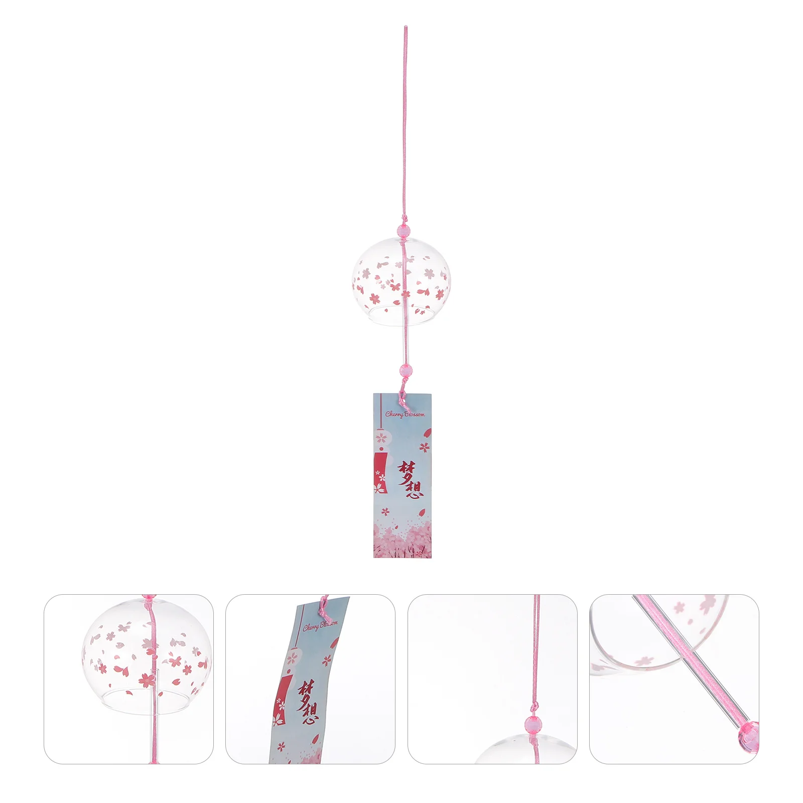 

Premium Glass Wind Chime Japanese Retro Design Creative Hanging Decoration for Room Balcony Garden Festival Adornment