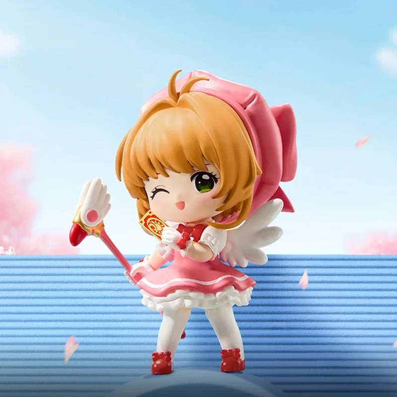 Pop mart cardcaptor sakura série caixa cega brinquedos kawaii surpresa acho saco bonito boneca anime figura modelo de casa para meninas presente