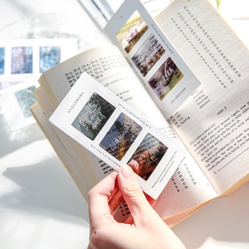 

2pcs/set INS Simplicity Natural Landscape Bookmark Summer Ocean Series Beauty Bookmark for Book Kids Book Tab Teacher Gift