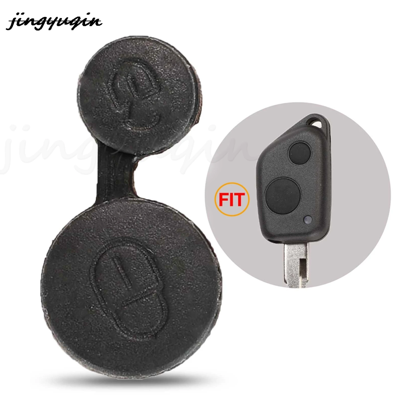 jingyuqin Soft Replacement Repair 2 Buttons Remote Car Key Shell Case Fob For Peugeot 106 205 For Citroen Berlingo Xsara Saxo