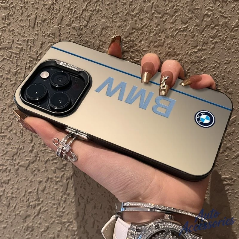 

Fashion Car Phone Case for BMW Emblem For IPhone 17 16e 16 15 14 13 12 11 Pro Max X Air Plus Anti Fall Phone Cover Shell Sticker