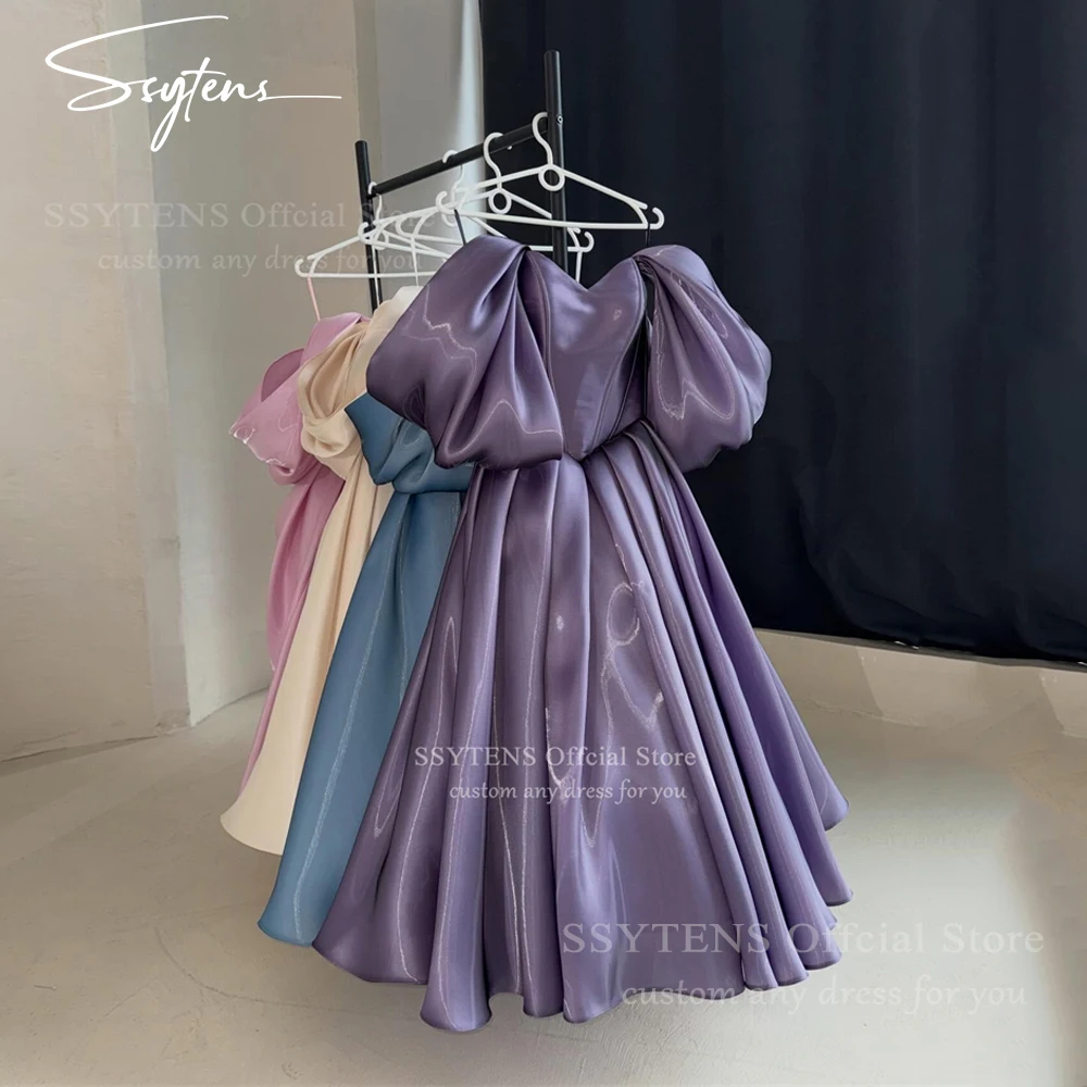 

SSYTENS Modern Homecoming Evening Dresses Off The Shoulder A-Line Formal Prom Dresses Shiny Long Birthday Party Gowns Customized