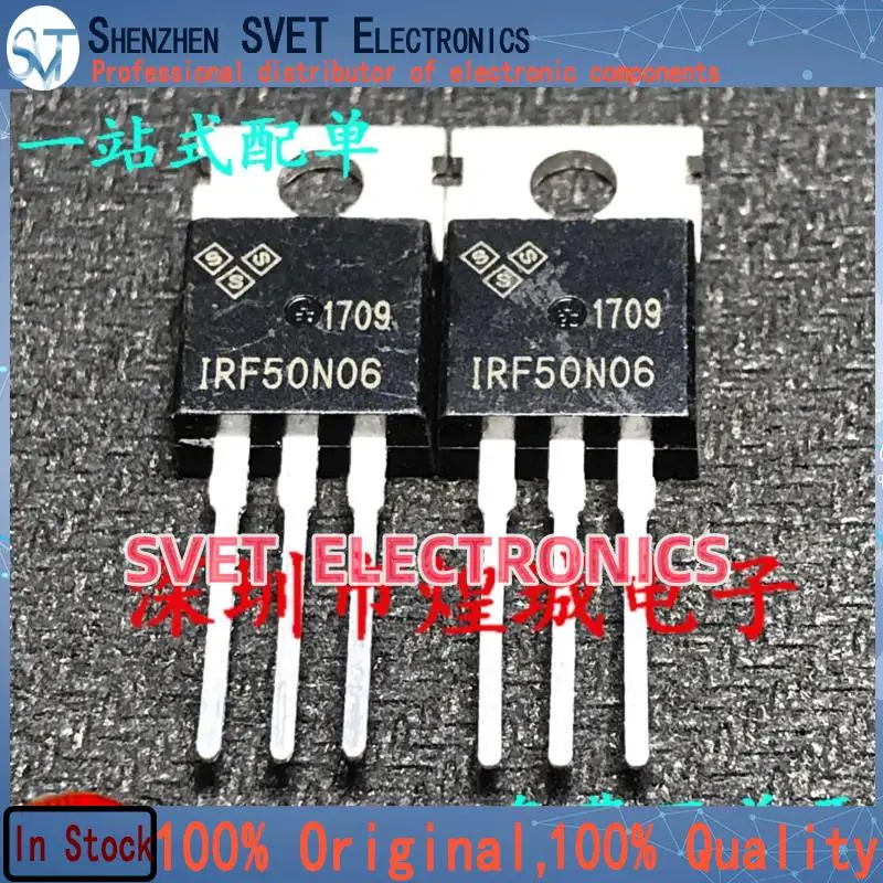 10PCS-50PCS  IRF50N06  TO-220 MOS 60V 50A   Original In Stock Fast shipping