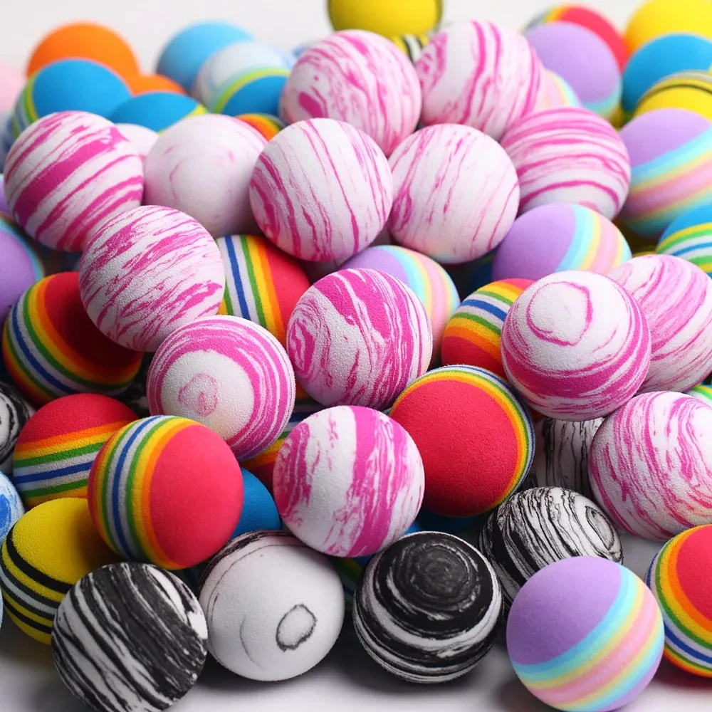New 10pcs/lot Golf Sponge Soft Rainbow Balls Golf Swing Training Balls Sponge Foam Golfer/Tennis Sponge Golf Ball