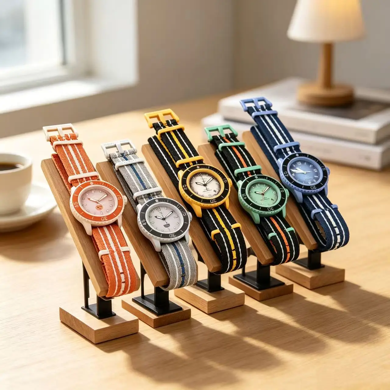 Swatch latest fashionable designer watch features a luxurious plastic case chronograph function exploration planet watch