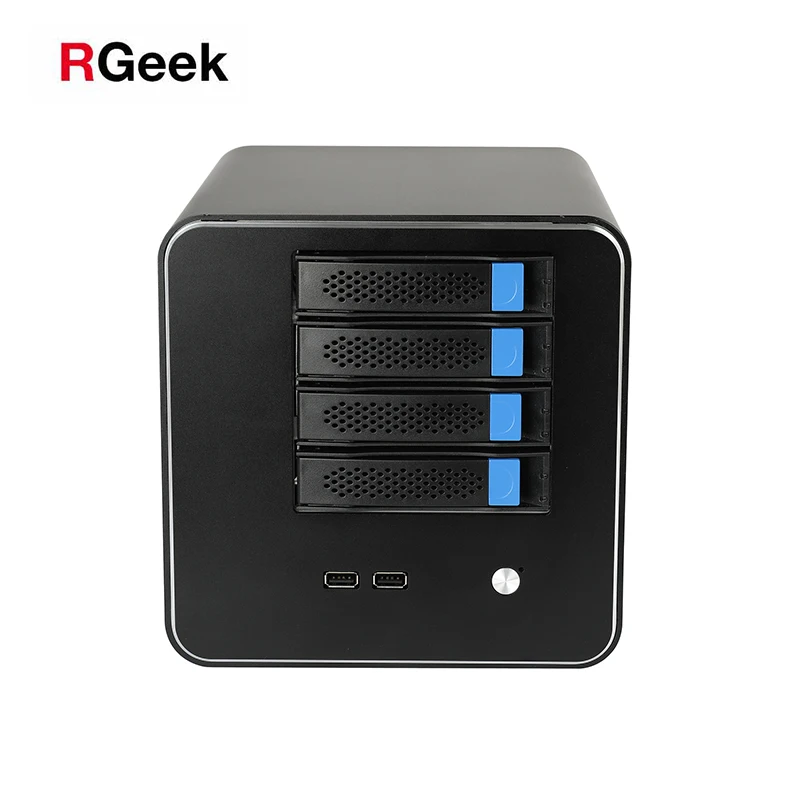 

RGeek NAS04B 4 Bay NAS Server Storage Case Mini ITX ATX PC Tower Chassis Computer Case