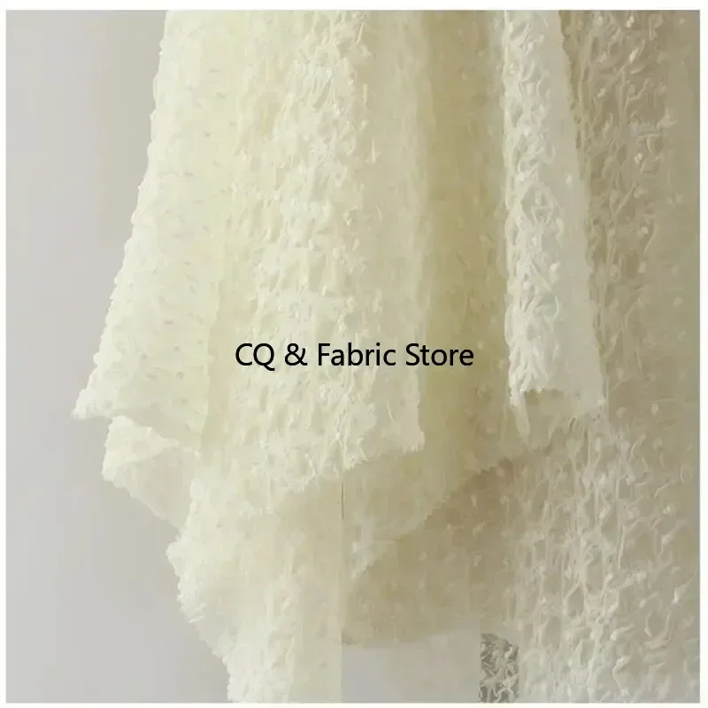 

Polka Dot Textured Embossed Jacquard Fabric For Children's Clothing Diy Sewing Patchwork