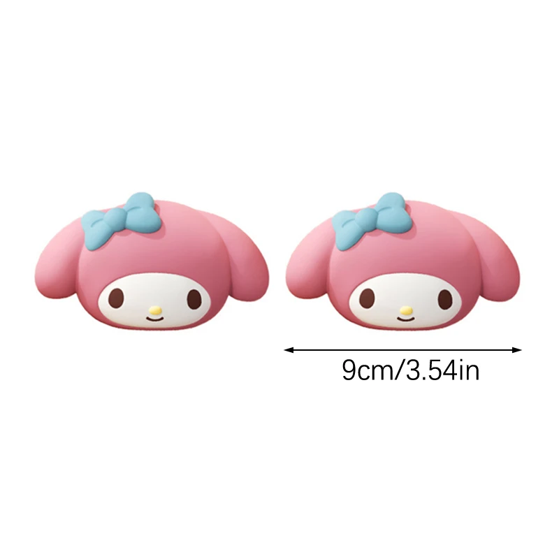 سانريو كورومي باب السيارة المضادة للتصادم وسادة قطاع Kawaii بلدي ميلودي سينامورول امتصاص الصدمات وسادة مرآة الرؤية الخلفية حامي