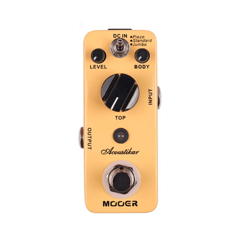 

MOOER Acoustikar Acoustic Guitar Simulator Effect Pedal 3 Modes (Piezo/Standard/Jumbo) True Bypass Guitar Parts & Accessories