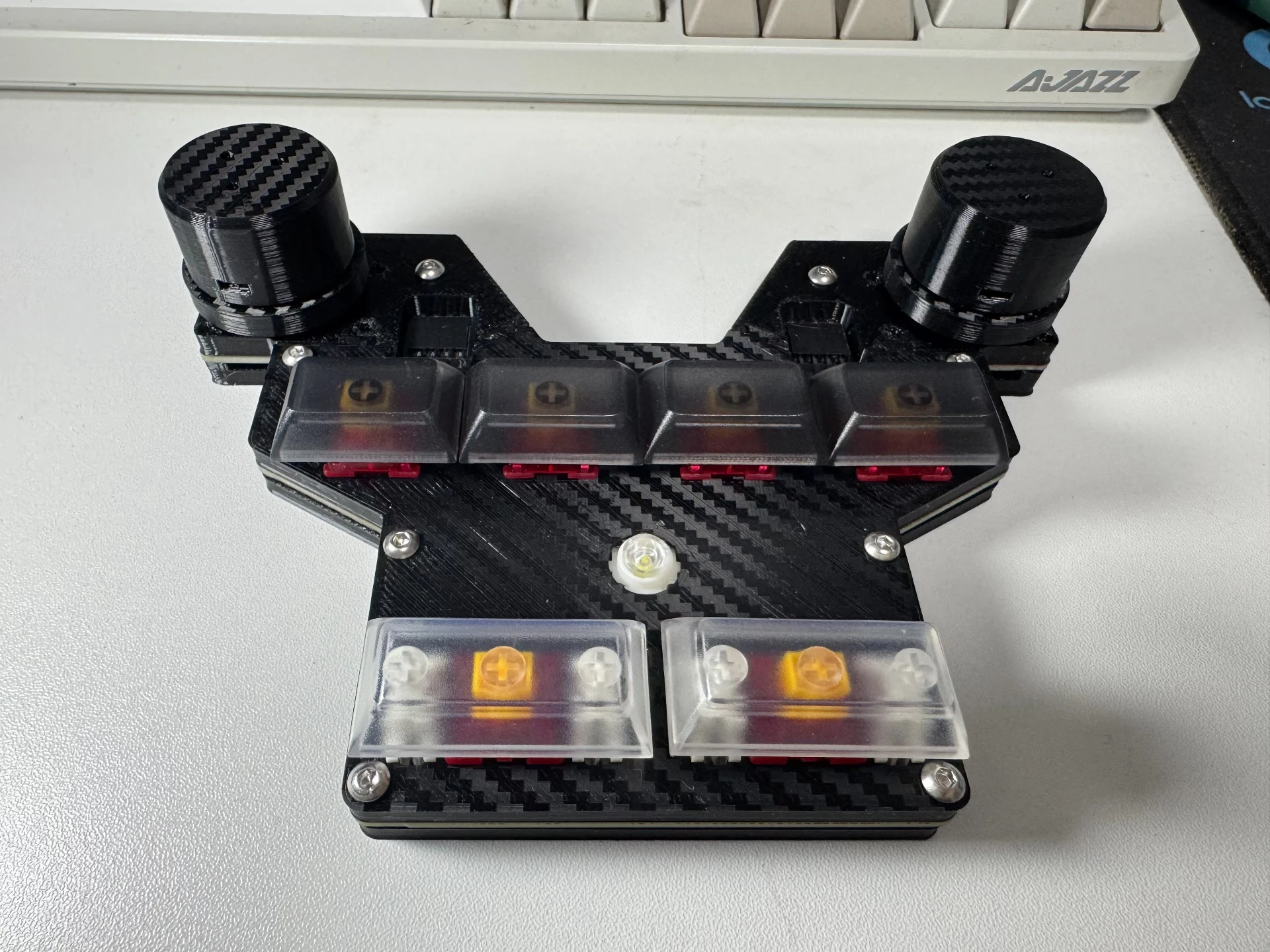 For SDVX Style Mini Magnetic Arcade Controller | 1000Hz Hall Effect Joystick for Malody/OSU/Muse Dash | RGB 10-Key Gaming Keypad