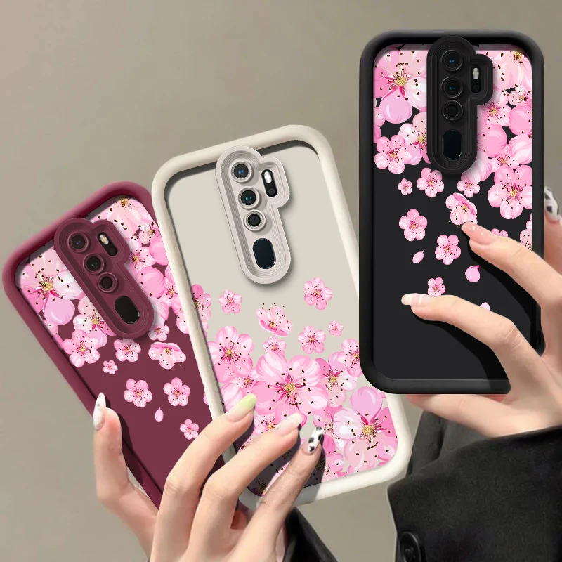 Phone Case For OPPO Realme 13 Pro Plus 12 Lite 15 Pro 14 9 8 8i 7 7i 6i 5i 5 11 4G 5G Soft Silicone Matte Flower Print Cover #2