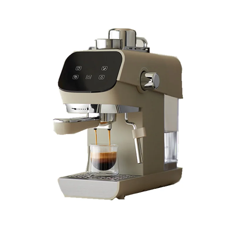 Compact 15Bar Semi Automatic Espresso Coffee Machine With Steam Wand For Home Rich Crema Perfect For Lattes Cappuccinos
