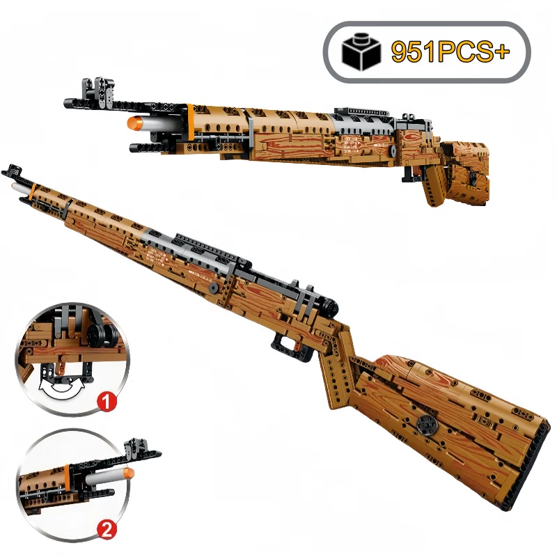 

Техническое оружие, карабин, 98 К, идеи оружия, дизайнерские строительные блоки, модель, развивающая игрушка, подарки на день рождения, Рождество, Хэллоуин