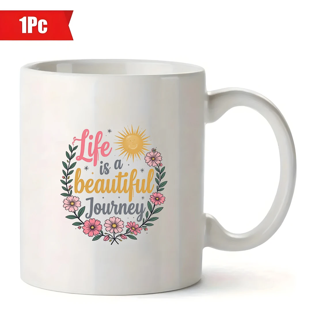 11온스 여행 머그컵 라이프 어드벤처 컵 아름다운 여행 일러스트 컵 어린이 사무실 크리스마스 선물